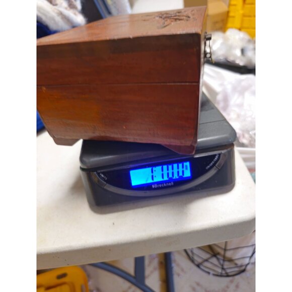 Vintage Asian Hand Carved Wooden Jewelry Box - Picture 14 of 14